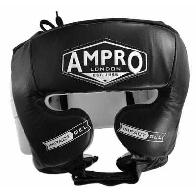 Ampro Impact Gel Sparring head guard - black