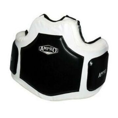 Ampro Pro Gel Body Protector - white with black zones