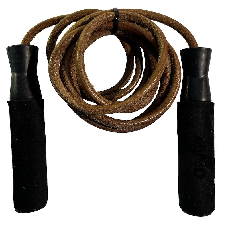 Mma Fitness Leather Boxing Skipping Rope Leather Jump Rope